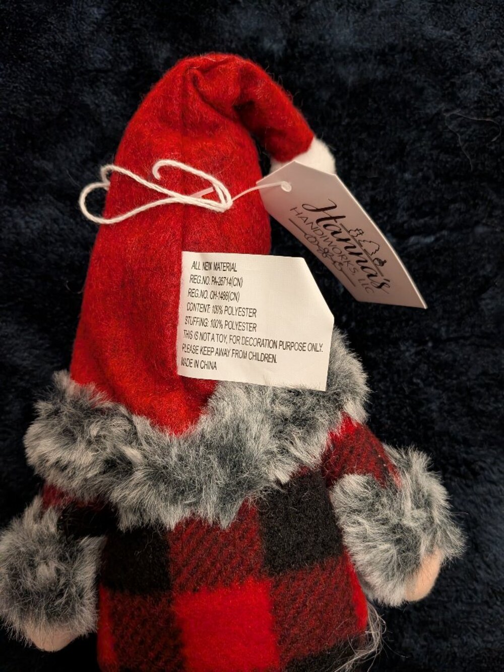 Gnome Holiday Ornament/Accessory for Christmas Tree and Home Decor (Set of 2) - Picture 3 of 6